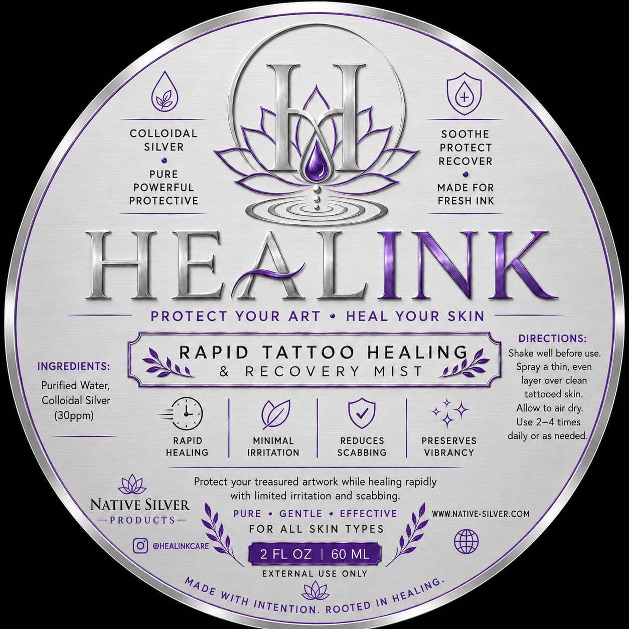 HealINK Rapid Tattoo Healing/Relief Mist